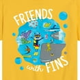 thumbnail image 3 of Pete The Cat - Friends With Fins - Toddler And Youth Short Sleeve Graphic T-Shirt, 3 of 6