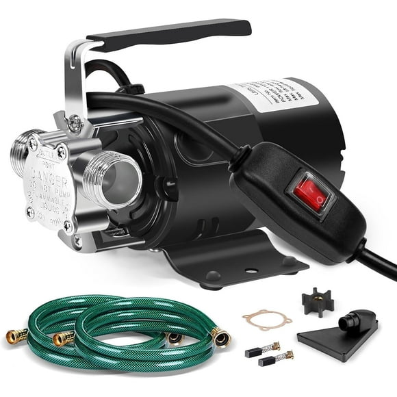 Bomba de transferencia de agua FIDISP 115V 1/10HP eléctrica con mangueras