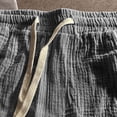 thumbnail image 7 of 9" Mens Swim Trunks Hawaiian Drawstring Elastic Waist Summer Beach Short Pants with Pockets Fathers Gift, 7 of 7