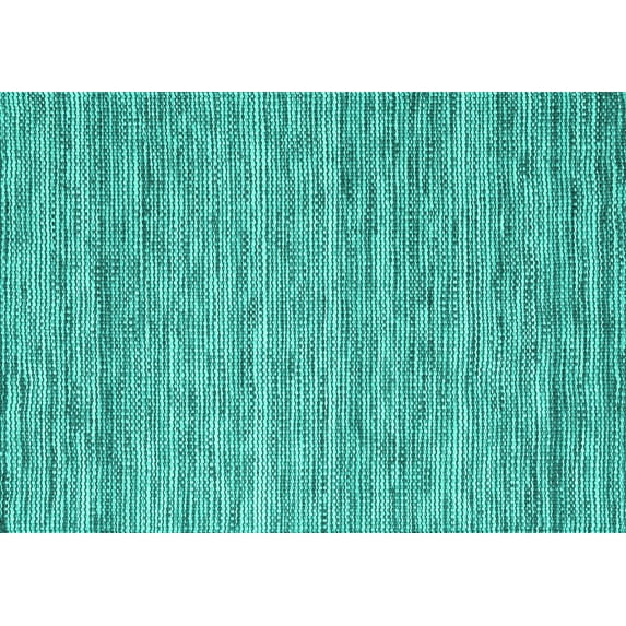 Ahgly Company Indoor Rectangle Abstract Turquoise Blue Contemporary Area Rugs, 2' x 5'