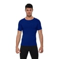 thumbnail image 4 of Fymall Men's Quick Dry Short Sleeve Compression Shirt Stretch Athletic Base Layer Top Sports Workout Rash Guard T-Shirts, 4 of 9