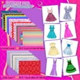thumbnail image 4 of 500PCS Fashion Designer Kit for Girls Creativity DIY Arts & Crafts Kit for Kids with Fashion Design Sketchbook,4 Mannequins,Kids Girls Birthday Gift, 4 of 6