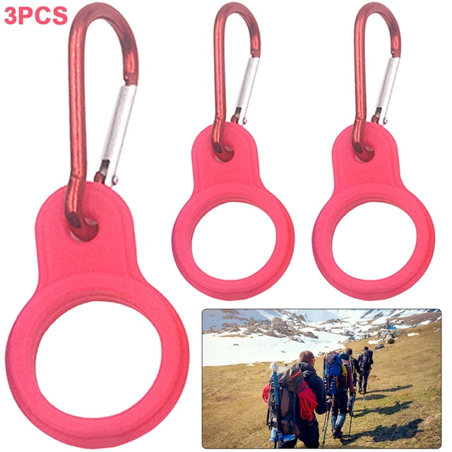 Mosquetones Con Hebilla Btafrte para Hervidor Exteriores Soporte Botella 3 Uds rojo