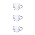 thumbnail image 3 of Bewildely Taza de doble pared temperatura tazas de jugo de fruta con aislamiento térmico alto borosilicato té regalo bebida café en forma de Type1 NO1, 3 of 6
