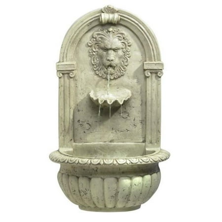 Garden Wall Water Fountain - Lion Head Outdoor Wall Mount Garden Water Fountain
