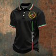 thumbnail image 2 of Mens Pullover Italian Short Sleeve Stylish Collar Comfort Breathable Tnak Top for Men,Black,M, 2 of 3