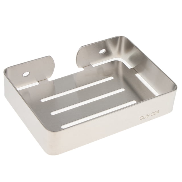 Jabonera de Acero inoxidable Sunnimix Soporte montado en pared para baño Pta 02 13.5x9.7 cm