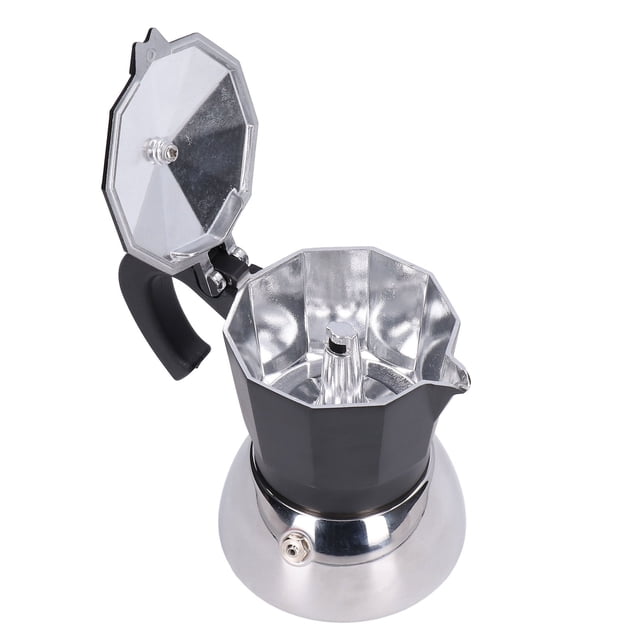 Moka Pot Coffee Maker, Coffee Pot Widely Used Easy Operation Easy Clean For Birthday For Exquisite Gift For Kitchen 200ml