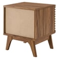 thumbnail image 4 of Pemberly Row Wood & Vinyl Record Display Stand with Hinged Door in Walnut, 4 of 8