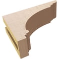 thumbnail image 6 of 3"W x 9"D x 6"H Classic Hughes Rough Cedar Woodgrain TimberThane Corbel, Primed Tan, 6 of 6