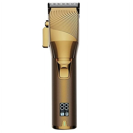 Hair Clippers for Men, Professional Trimmer for Men Adults USB Cordless High Power Adjustable Hair Clipper Electric Cutter Cutting Machine Barbershop (Color : Golden)