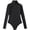 Black, variant on Yuyuzo Womens 1 Piece Bodysuit Long Sleeve Backless Stretchy Slim Fitted Solid Color Undershirts