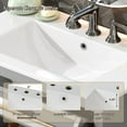 thumbnail image 5 of 30 Inch Bathroom Vanity with Ceramic Sink, Modern Freestanding Vanity with Adjustable Shelf, Tip-Out Tray, Solid Wood Legs for Small Bathroom Storage, Gray, 5 of 10