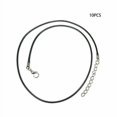 thumbnail image 1 of 10pcs Wax Rope Extended Chain Necklace Cord Strap with Lobster Clasp for DIY Jewelry Making, 1 of 1