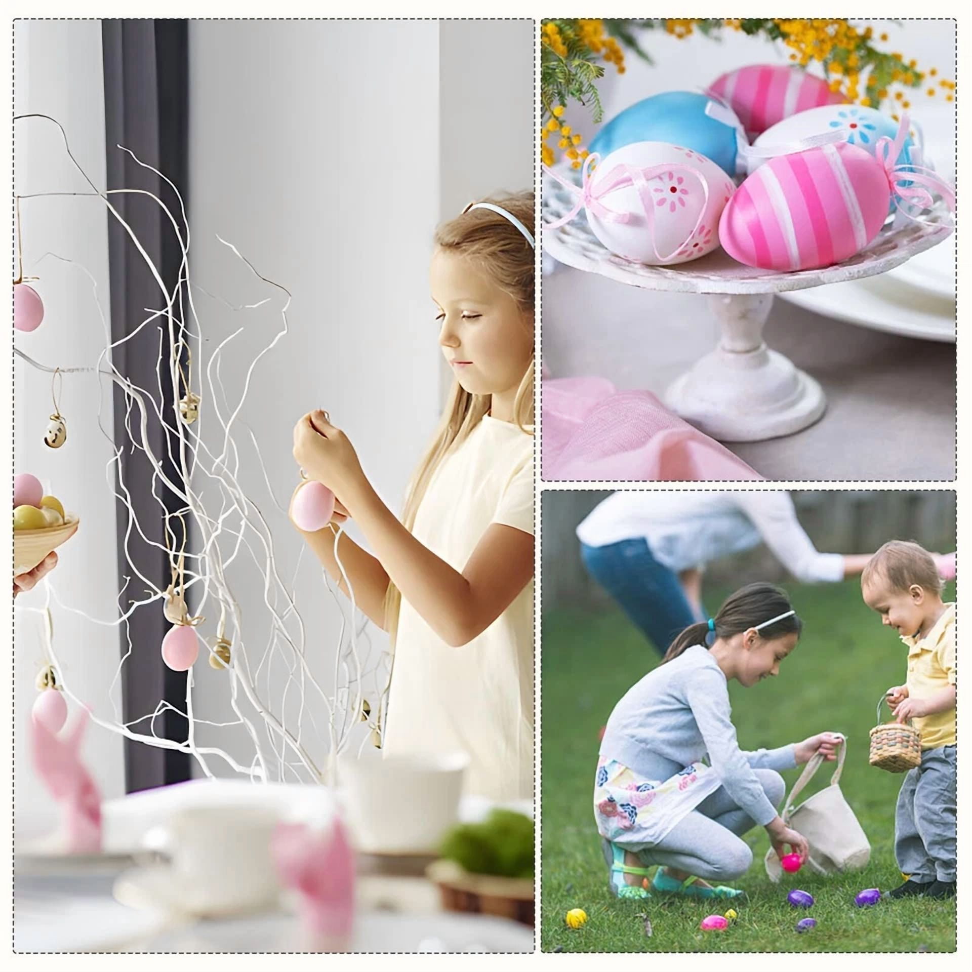 CIRCLE- Pack Of 25 Easter Decorative Eggs, 6 Cm Eggs, Easter Decoration, Decorative East