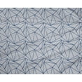 thumbnail image 4 of oneOone Polyester Lycra Royal Blue Fabric Stripe|Dot & Triangle Shape Geometric Dress Material Fabric Print Fabric By The Yard 56 Inch Wide, 4 of 4