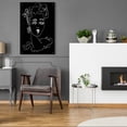 thumbnail image 5 of Epic Art 'Face Noir' by Holly Wojhan, Acrylic Glass Wall Art, 24"x36", 5 of 8