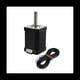 thumbnail image 3 of Motor Paso A Paso 42 60 mm Motor con Cables 1000XH2.54 para Impresora 3D Extrusora CNC Piezas-Negro, 3 of 5