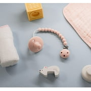 Comfy Cubs Pacifier Soother 4 Pack - 100% Food Grade Silicone, Certified BPA-Free (Stage 2, Pink)