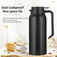 thumbnail image 4 of Stainless Steel Thermal Coffee Carafe with Lid, 52.8oz Double Walled Vacuum Thermos Flask Hot or Cold Beverage Dispenser, 12 Hour Heat Retention, BPA Free, for Tea, Water, Coffee Dispenser, 4 of 7