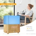 thumbnail image 2 of Alarm Essential Oil Diffuser,300ml Aromatherapy, Alarm Clock, Bluetooth Speaker,Ecru Wood, 2 of 7