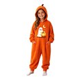 thumbnail image 2 of Kids Hooded Halloween Print Zip-Up Onesie with Pockets for Party and Home Wear 4-14 Years, 2 of 4