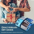 thumbnail image 2 of Gifts for Husband from Wife Birthday Gifts from Wife | Anniversary to My Husband Blanket with Many Great Words| Christmas Bday Presents for Husband Throw Blanket 60\u201d X 80", 2 of 6