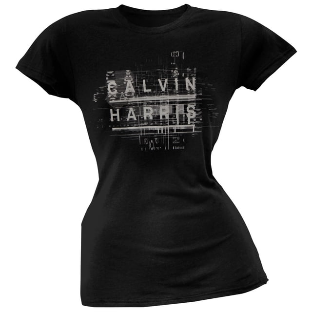 Calvin Harris - Name Logo Soft Juniors T-Shirt - X-Large