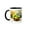 Black/White, variant on 3drose, Arabesque Islamic Art Geometric Pattern Black on White, 11oz Mug