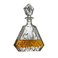 thumbnail image 4 of Whiskey Decanter for Liquor Scotch Bourbon or Wine, Irish cut Triangular - 750ml, 4 of 4