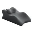 thumbnail image 3 of Almohada para piernas y rodillas, cojín de apoyo para piernas, ergonómico, liviano, suministros portátiles, almohada de espuma viscoelástica, almohada negro, 3 of 8