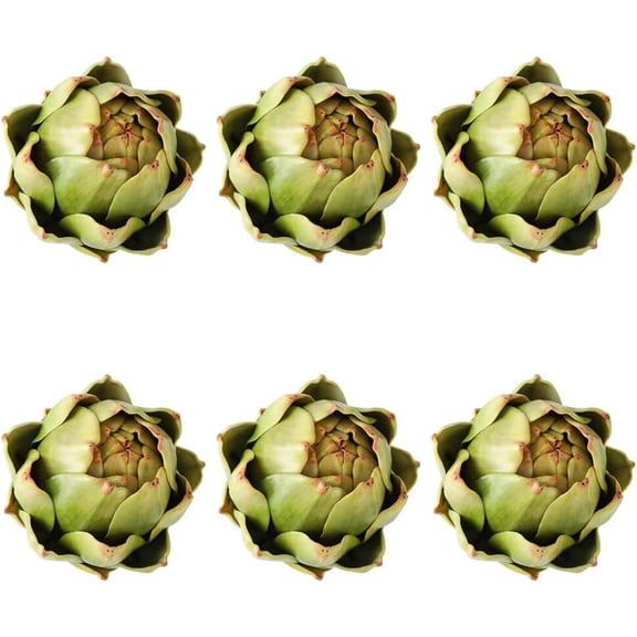 Artificial Artichoke Faux Vegetable Home Decor Centerpiece(6*Pcs)