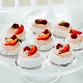 thumbnail image 4 of 200 mini bases para tartas, expositores de pastel de mousse plateados, tablas de postre, rectangulares a prueba de grasa, 4 of 7