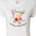 thumbnail image 4 of Inktastic Blessed to Be a Grandma- Flowers Women's T-Shirt, 4 of 5