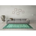 thumbnail image 3 of Ahgly Company Indoor Rectangle Persian Turquoise Blue Traditional Area Rugs, 5' x 8', 3 of 4