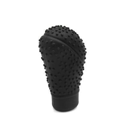 Mini Gear Knob - Black Silicone Oval Shape Nonslip Gear Shift Knob Cover Protector for Car