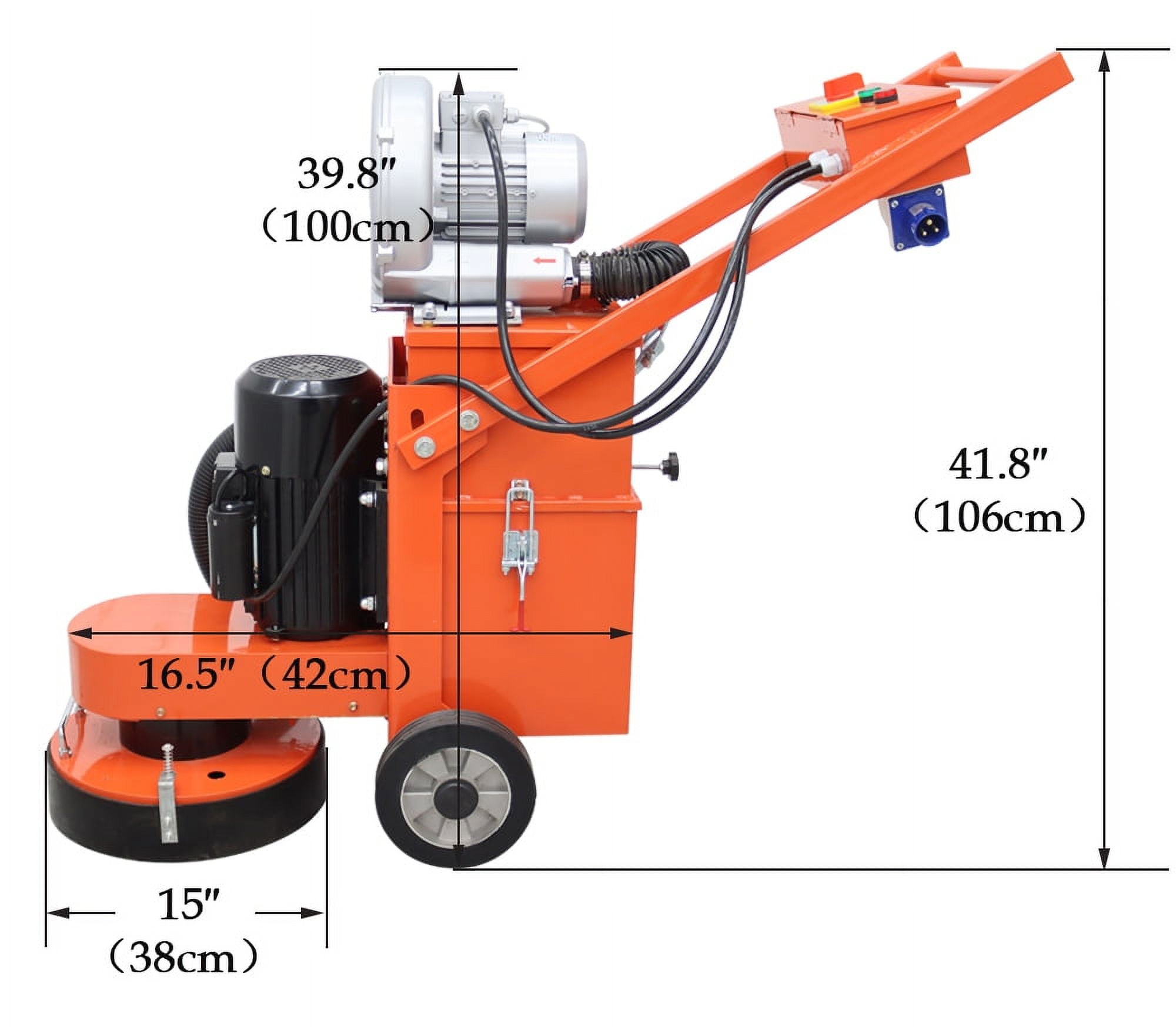 INTSUPERMAI 220V Concrete Floor Grinder & Polisher, Sanding