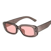 Fashion Small Sunglasses Woman Rectangle Male Sun Glasses Vintage Black Leopard Eyewear Ladies Traveling Style Square Oculos