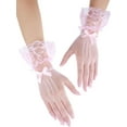 thumbnail image 5 of YooGuoGuo Women Lace Gloves Elegant Short Lace Tea Party Gloves for Women Wedding Dinner Party, 5 of 7