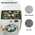 thumbnail image 6 of ZIATUBLESButterfly Moon Floral Washing Machine Dust Cover Pad Washer and Dryer Top Protector Mat for Laundry Room Kitchen Home Washable Decor Accessories, 24 x 19.7 Inch, 6 of 7