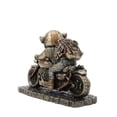 thumbnail image 4 of Veronese Design Speed Bacon Steampunk Pig en motocicleta estatua con acabado de bronce Veronese Design WU77771A4, 4 of 4