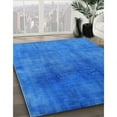 thumbnail image 2 of Ahgly Company Indoor Rectangle Mid-Century Modern Neon Blue Oriental Area Rugs, 3' x 5', 2 of 6