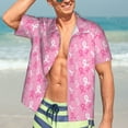 thumbnail image 5 of Lsque Breast Cancer Awareness (3) pattern Hawaiian Shirt for Men, Unisex Summer Beach Casual Short Sleeve Button Down Shirts-XX-Large, 5 of 9