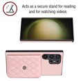 thumbnail image 4 of Allytech Galaxy S24 Ultra Wallet Case with Shoulder Strap, RFID Blocking Luxury PU Leather Shockproof Cards Slots Stand Anti-Scratch Magnetic Closure Phone Case for Samsung Galaxy S24 Ultra, Pink, 4 of 9