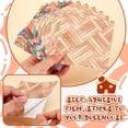 thumbnail image 3 of 12Pcs Self Adhesive PVC Dollhouse Accessories Waterproof Miniature Wall Stickers Mixed Color Wallpaper and Flooring Dollhouse Rugs 3.9"x3.9" for DIY, 3 of 6