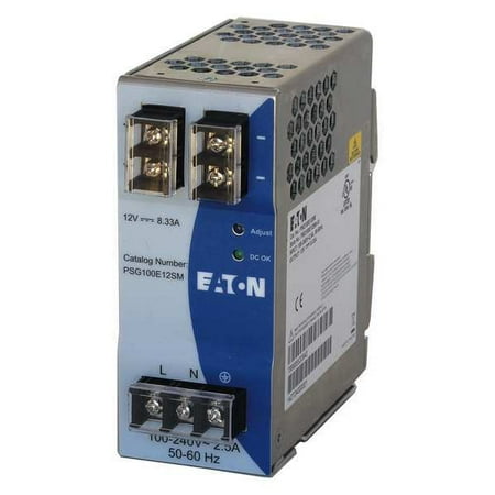 Eaton DC Power Supply,12VDC,8.30A,50/60 Hz PSG100E12SM