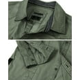 thumbnail image 5 of ZIMEGO Men's Stretch Flex Slim Color Washed Vintage Rugged Fashion Button Shirts, 5 of 6