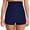 Navy, variant on Mycoco Women's Super High Waist Swim Shorts Shirred Tummy Control Swimwear Tankini Bikini Bottoms