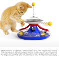 thumbnail image 5 of Blue Cuatro colores para juguetes para gatos para gatos de interior, plato giratorio divertido para pelota para gatos, multifunción, 5 of 5