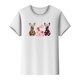 thumbnail image 3 of Mujeres Manga Corta de Verano Tops Pascua Impresa Cuello Redondo, Blusa de Moda Casual para la Primavera, 3 of 5